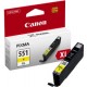 TINTA Canon CLI-551Y XL ~715str. Yellow Original