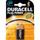 BATERIJA Duracell Plus Power (alkalna) 9V 1/1