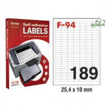 ETIKETE ILK 25,4x10mm pk100L odljepljive
