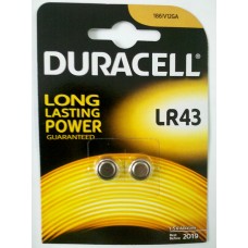 BATERIJA Duracell LR43 (alkalna) 1.5V 2/1