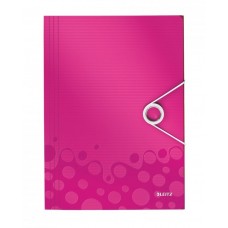Fascikl klapa s gumicom A4 Leitz WOW 45990023 rozi