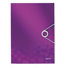 Fascikl klapa s gumicom A4 Leitz WOW 45990062 ljubičasti